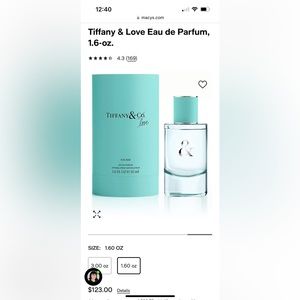 Tiffany & Love Perfume (Tiffany & Co.) 1.6 oz